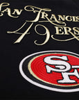 Pro Standard San Francisco 49ers Script Winners Circle Drop Shoulder Black Crewneck