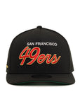 San Francisco 49ers Black Team Script SP 9Fifty A-Frame Snapback