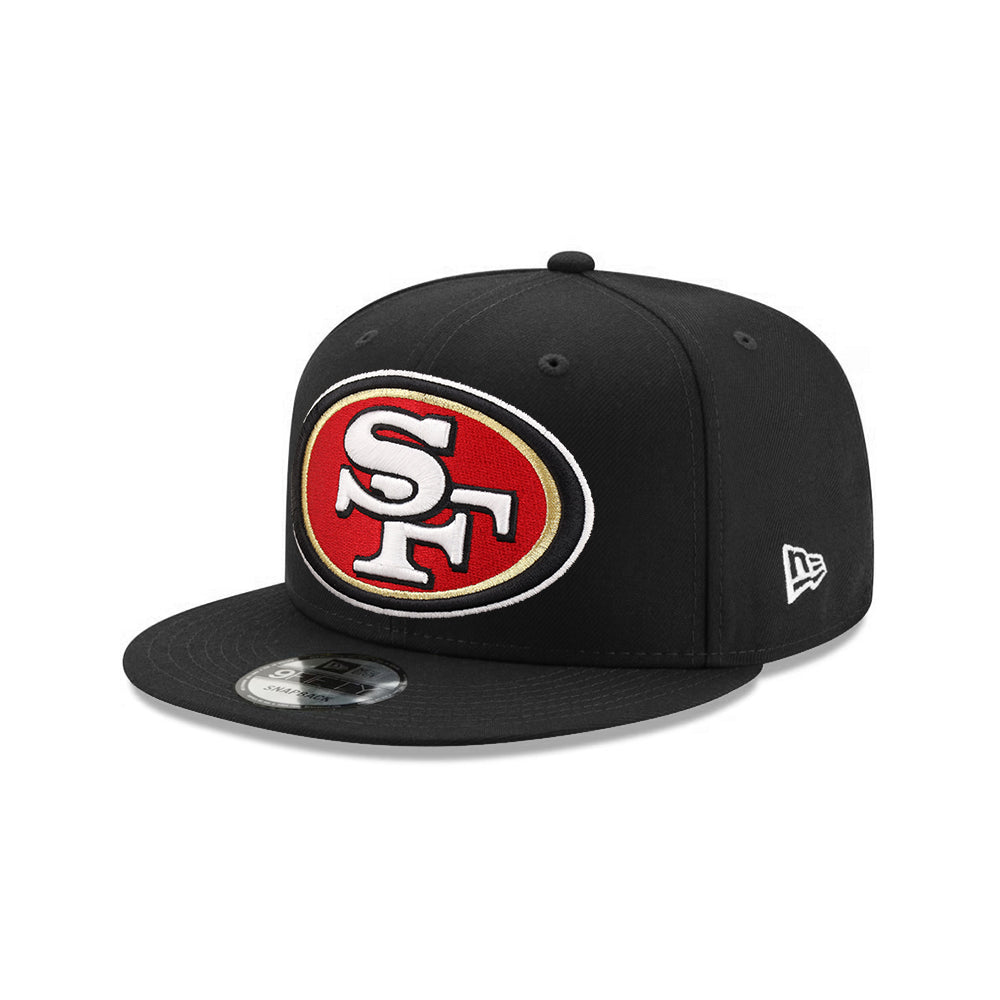 San Francisco 49ers Logo Grand Black MLB 9Fifty Snapback Cap