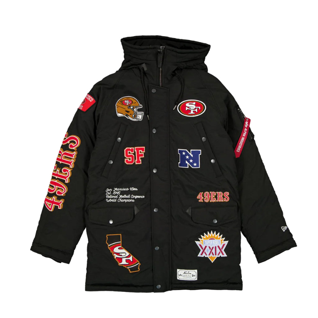 New Era X Alpha Industries San Francisco 49ers N-3B Parka Jacket