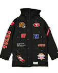 New Era X Alpha Industries San Francisco 49ers N-3B Parka Jacket Black