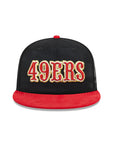San Francisco 49ers Black Camouflage Scarlet Corduroy 2 Tone 70th Anniversary SP 59Fifty Fitted
