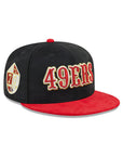 San Francisco 49ers Black Camouflage Scarlet Corduroy 2 Tone 70th Anniversary SP 59Fifty Fitted