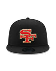 San Francisco 49ers SF Black Scarlet Gold 75th Anniversary 9Fifty Snapback