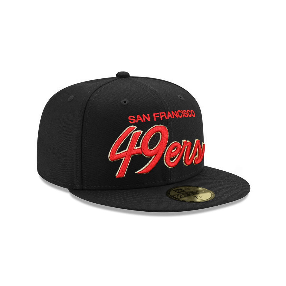 San Francisco 49ers Black Scarlet 59Fifty Fitted