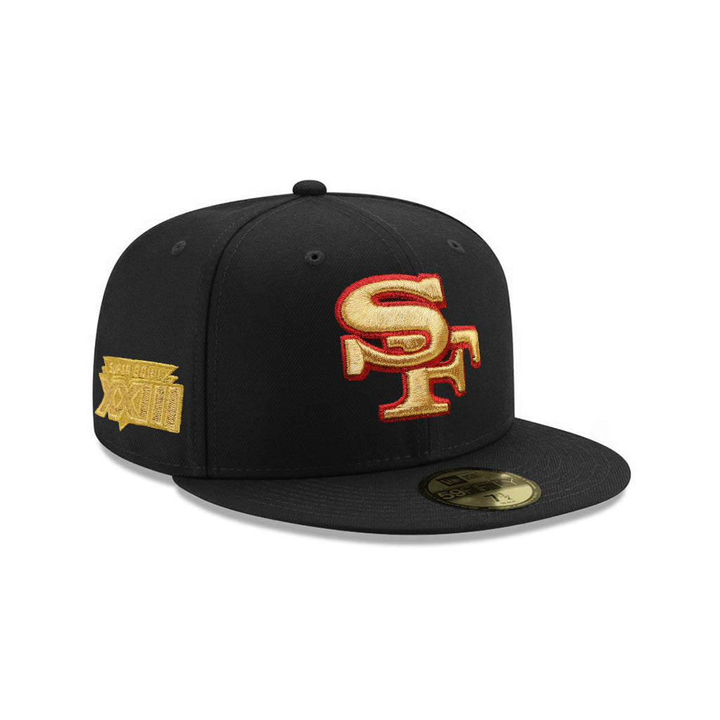 San Francisco 49ers Black XXIII Super Bowl SP 59Fifty Fitted