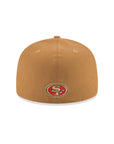 San Francisco 49ers Wordmark Wheat XIX Super Bowl SP 59Fifty Fitted