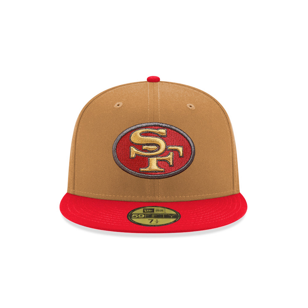 San Francisco 49ers Wheat Red 2 Tone XVI Super Bowl SP 59Fifty Fitted