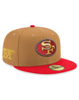 San Francisco 49ers Wheat Red 2 Tone XVI Super Bowl SP 59Fifty Fitted
