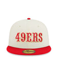 San Francisco 49ers Chrome Red 2 Tone 75th Anniversary SP 59Fifty Fitted