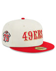 San Francisco 49ers Chrome Red 2 Tone 75th Anniversary SP 59Fifty Fitted