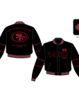 San Francisco 49ers Black Wool Jacket