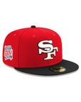 San Francisco 49ers Red Black 2 Tone Super Bowl XXIV SP 59Fifty Fitted