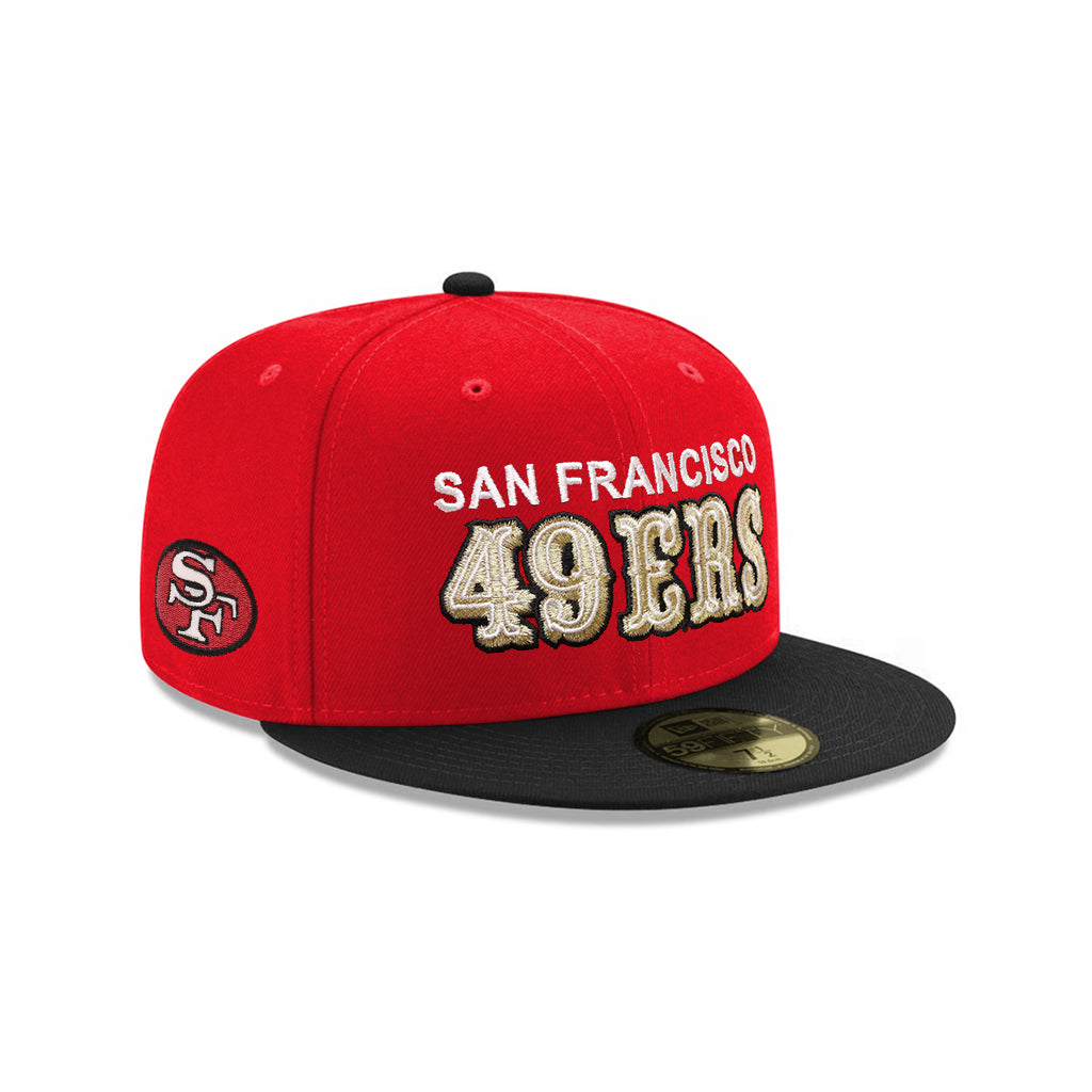 San Francisco 49ers Scarlet Red On Black 2 Tone Oval Logo SP