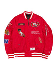 New Era X Alpha Industries San Francisco 49ers MA-1 Bomber Jacket Red