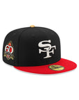 San Francisco 49ers Black Red 2 Tone 60th Anniversary SP 59Fifty Fitted