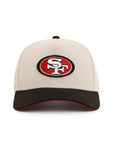 San Francisco 49ers 40th Anniversary SP Stone Black 2 Tone 9Forty A-Frame Snapback