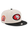 San Francisco 49ers Stone Black 2 Tone 40th Anniversary SP 9Fifty Snapback