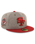 San Francisco 49ers Terry Heather Red 2 Tone Back To Back Champions SP 59Fifty Fitted