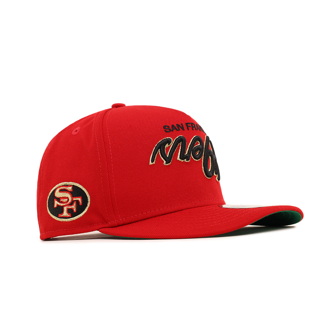 San Francisco 49ers Upside Down Red Team Logo SP 9Fifty A-Frame Snapback
