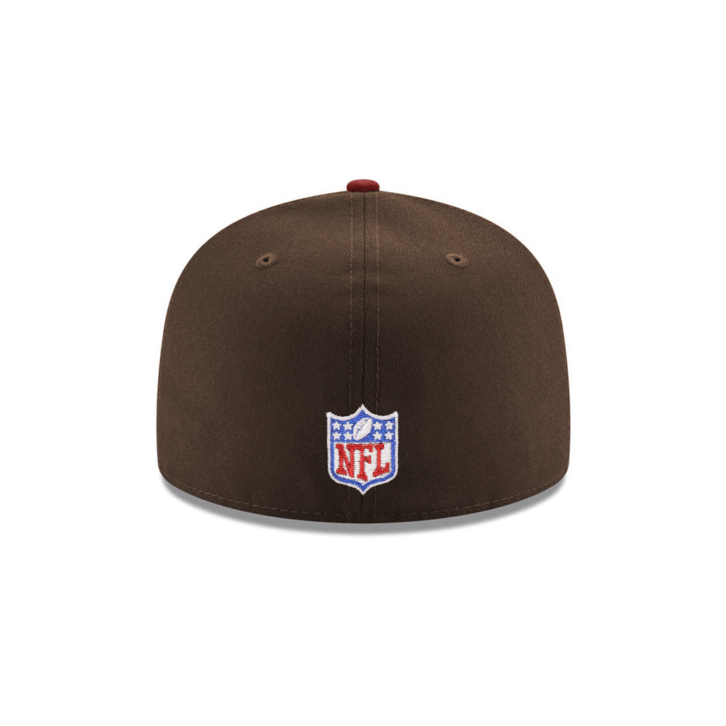 San Francisco 49ers Walnut Brown Cardinal 2 Tone 59Fifty Fitted