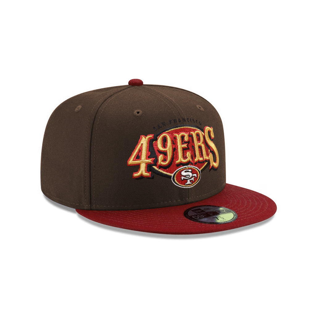 San Francisco 49ers Walnut Brown Cardinal 2 Tone 59Fifty Fitted