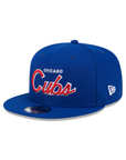 Chicago Cubs Script Primary Logo SP Team Color 9Fifty Snapback