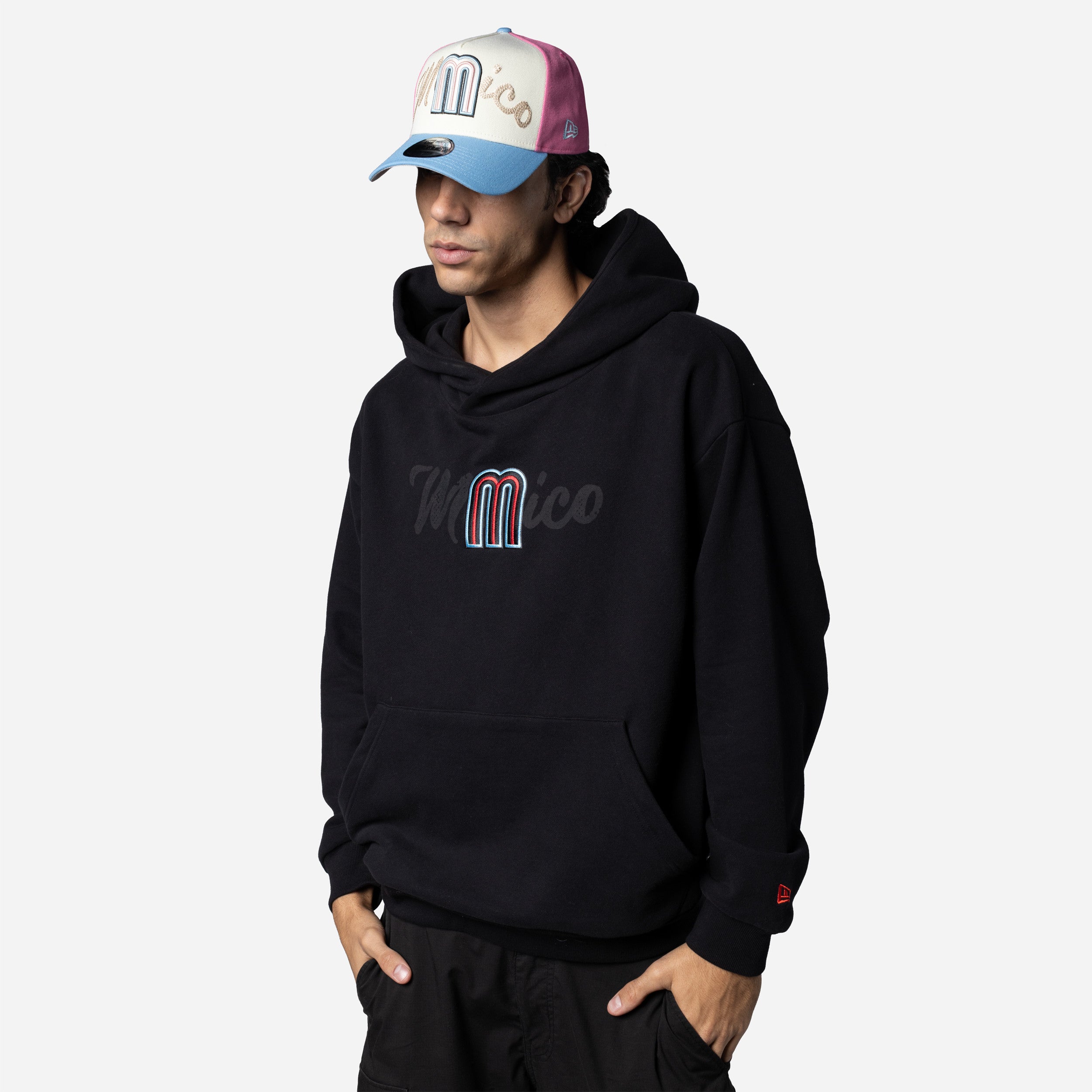 New Era Mexico World Baseball Classic Black Pre Line Pullover Hood 