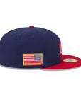 USA WBC 2026 USA Flag SP Blue Red 2 Tone 59Fifty Fitted