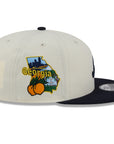 Atlanta Braves Chrome Navy Localized State SP 9Fifty Snapback