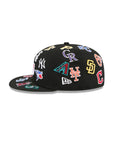 MLB Batterman All Over Black On White 59Fifty Fitted