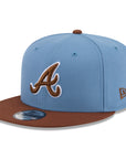 Atlanta Braves Faded Blue Dark Auburn Color Pack 9Fifty Snapback