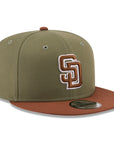 San Diego Padres Olive Dark Auburn Color Pack 9Fifty Snapback