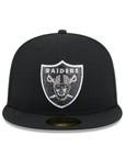 Las Vegas Raiders Rhinestone Badge Black 59Fifty Fitted