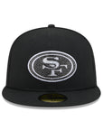 San Francisco 49ers Rhinestone Badge Black 59Fifty Fitted