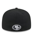 San Francisco 49ers Rhinestone Badge Black 59Fifty Fitted