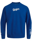 Pro Standard Los Angeles Dodgers Wingspan Drop Shoulder Royal White Crewneck