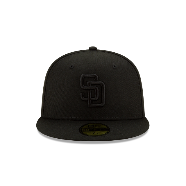 San Diego Padres MLB Basic Black on Black 59Fifty Fitted