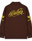 New Era San Diego Padres Western Script Coaches Jacket