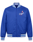 Los Angeles Dodgers Blue Tan 2 Tone Reversible Twill Jacket