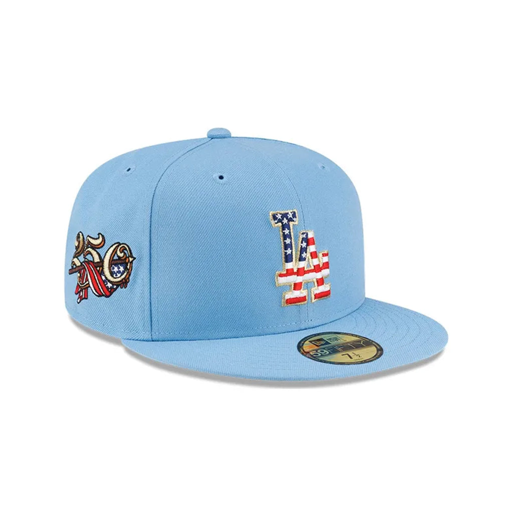 Los Angeles Dodgers Sky Blue USA 250th Anniversary SP 59Fifty