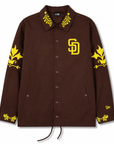 New Era San Diego Padres Western Script Coaches Jacket