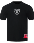 Pro Standard Las Vegas Raiders Wingspan Drop Shoulder Black White Tee