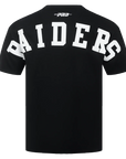 Pro Standard Las Vegas Raiders Wingspan Drop Shoulder Black White Tee