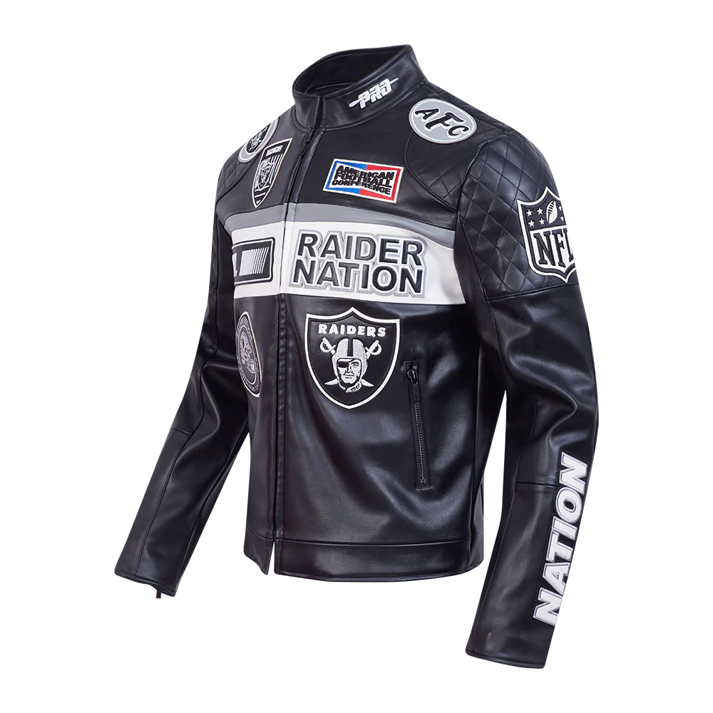Pro Standard Las Vegas Raiders Moto Jacket – CROWN MINDED