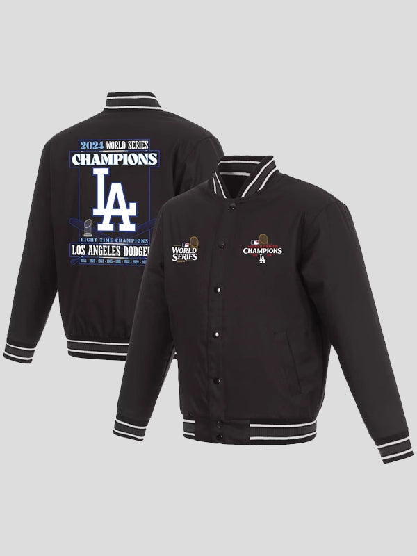 Los Angeles Dodgers Eight-Time World Series Champions Black Poly