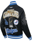 Pro Standard Los Angeles Dodgers 2025 World Series Champions Satin Black Jacket