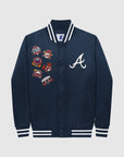 Starter Atlanta Braves Satin Full-Snap Varsity Jacket