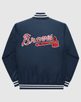Starter Atlanta Braves Satin Full-Snap Varsity Jacket