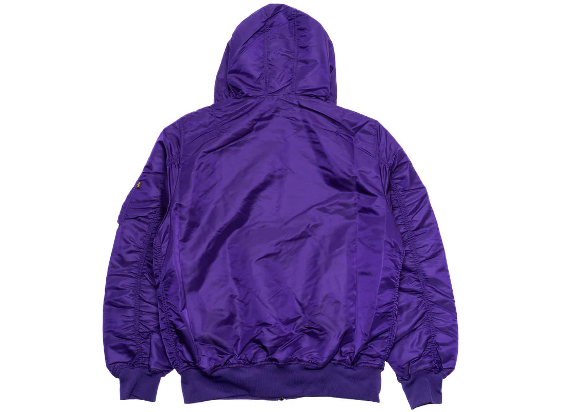 New Era X Alpha Industries Los Angeles Lakers L-2B Hooded Bomber